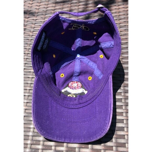 Crown Royal Distressed Purple Baseball Cap Embroidered Roush Fenway #26 Adj Hat - Picture 10 of 13